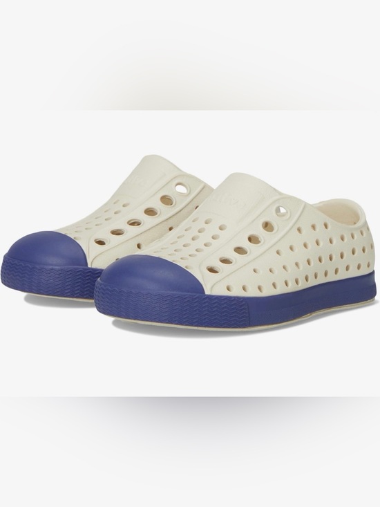 Native kids Other - Native Shoes Kids' Jefferson Slip-On Shoe Color:Bone White/Ink Blue Sizes:J5, J6